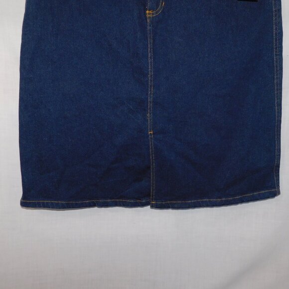 Joe Fresh Womens 8 Dark Wash Classic Denim Jean Skirt NEW - Picture 3 of 7